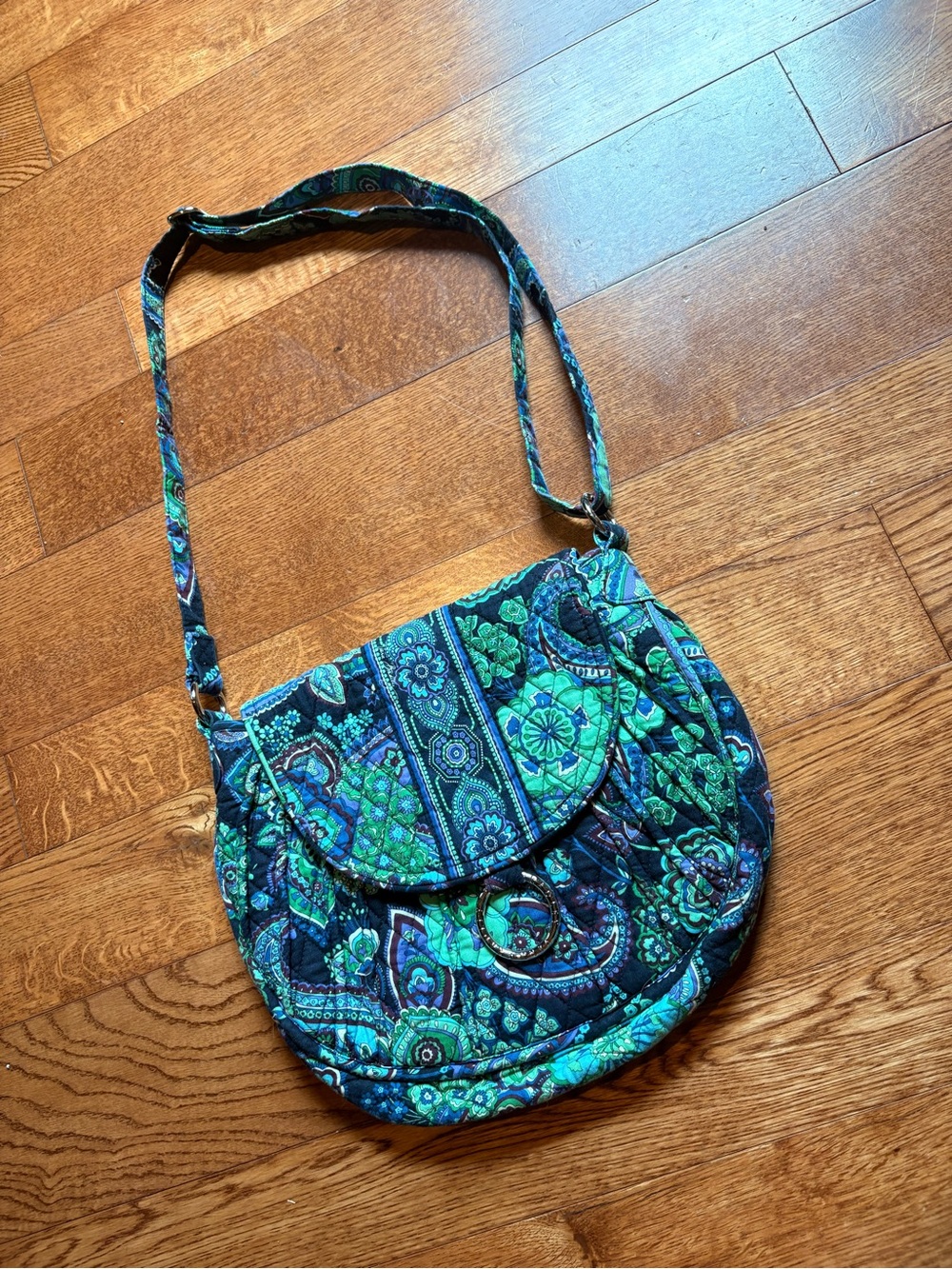 Vintage Vera Bradley Crossbody Bag in Blue Rhapsody